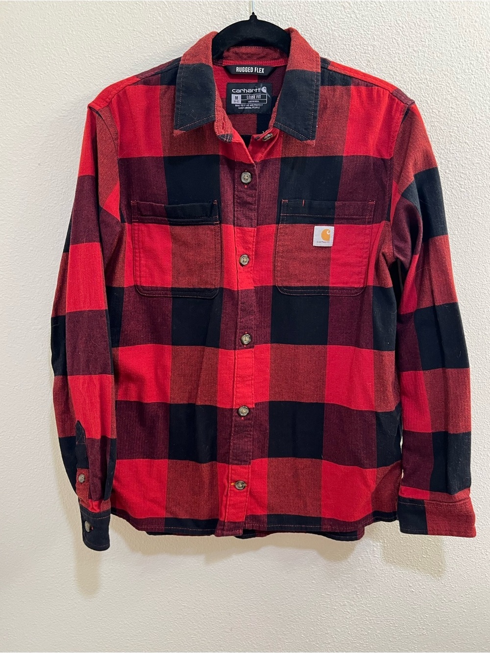 Women’s Carhartt Rugged Flex Loose Fit Flannel- M